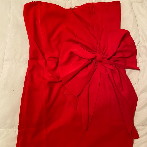 Boutique Red Strapless Dress - New with Tags! - Picture 2 of 6